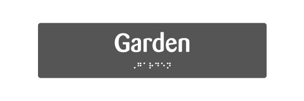 H114 Garden Braille & Tactile Sign