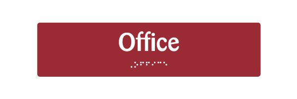EB111 Office Braille & Tactile Sign