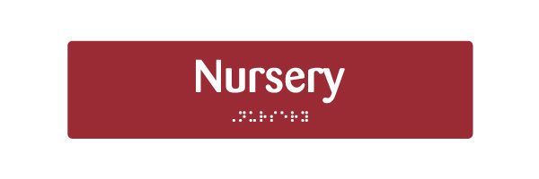 EB122 Nursery Braille & Tactile Sign