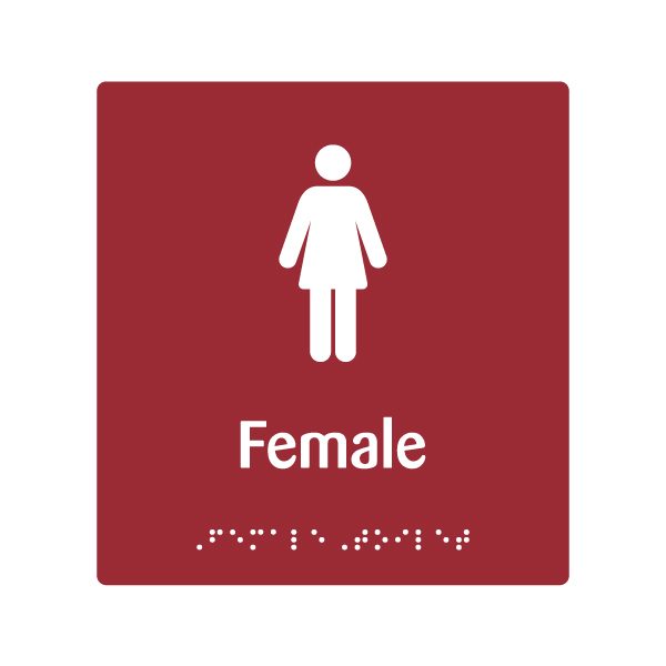 EB139 Female Braille & Tactile Sign