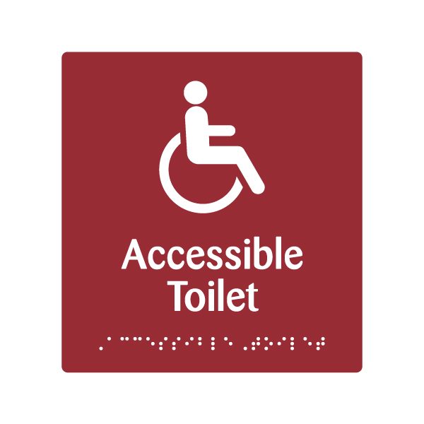 EB141 Accessible Toilet Braille & Tactile Sign