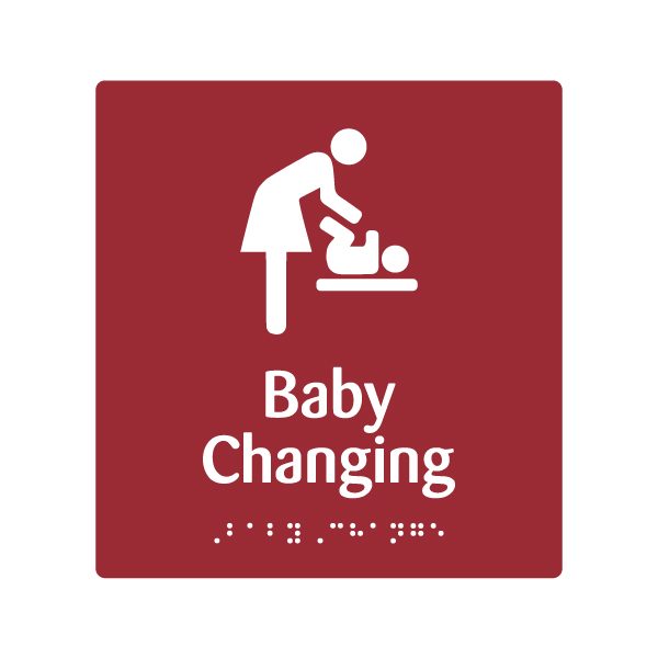 146 Baby Changing Braille & Tactile Sign
